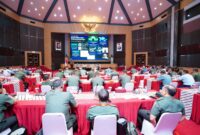 Rapat Koordinasi Penelitian dan Pengembangan (Rakor Litbang) TNI tahun 2024, bertempat di Aula Gatot Subroto Mabes TNI
