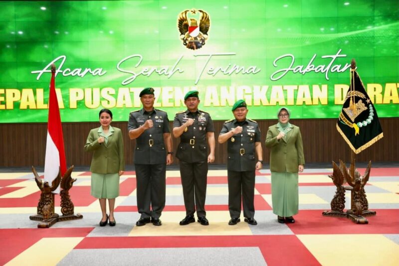 Kepala Staf Angkatan Darat (Kasad) Jenderal TNI Maruli Simanjuntak, M.Sc. memimpin Serah Terima Jabatan (Sertijab) Kepala Pusat Zeni Angkatan Darat