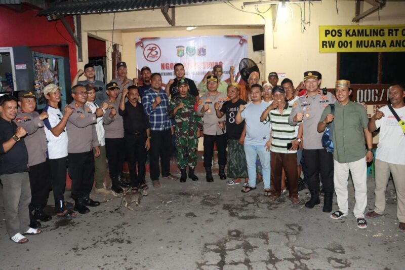 Polres Pelabuhan Tanjung Priok menggelar kegiatan sambang Satkamling dengan tema