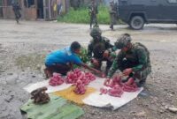 Soldiers from the 6 Marine Task Forces had an opportunity to cross the Dekai Market and carried out the Rosita (Buy up Farming Products)