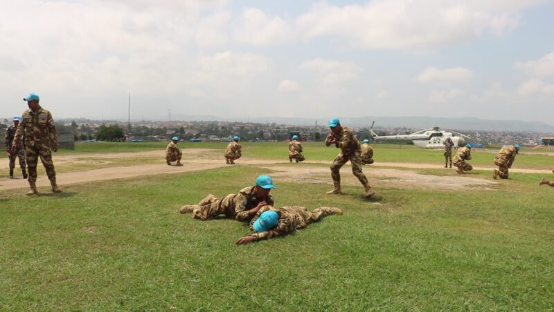 Kontingen Garuda Satgas Indo RDB XXXIX-F Monusco laksanakan program pelatihan militer intensif untuk Angkatan Darat Republik Demokratik Kongo