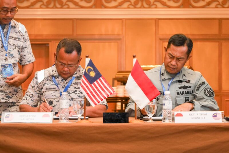 Bakamla RI bersama Agensi Penguatkuasaan Maritim Malaysia (APMM) mengadakan Patroli Terkoodinasi (Patkor) Optima Malindo 31A