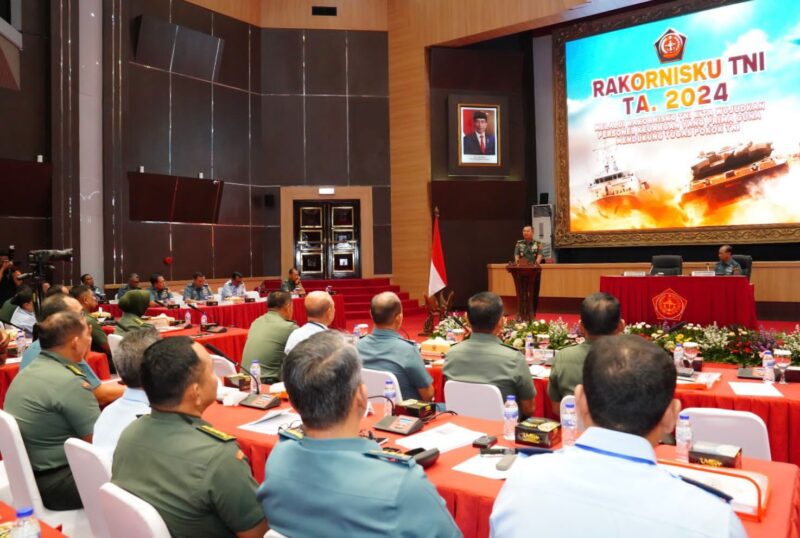 Kasum TNI Letjen TNI Bambang Ismawan, S.E., M.M., membuka Rapat Koordinasi Teknis Keuangan (Rakornisku) TNI T.A. 2024