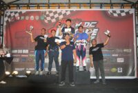 Danlanud Sultan Hasanuddin (HND) Marsma TNI Bonang Bayuaji G, S.E., M.M., CHRMP menutup Drag Race Kejuaraan Provinsi Seri-1