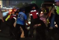 Polres Pelabuhan Tanjung Priok gelar Patroli Cipta kondisi yang rutin dilaksanakan malam hari secara serentak diikuti oleh Polsek Jajaranya