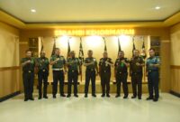 Pangdam XVIII/Kasuari, Mayjen TNI Haryanto S.I.P., M.Tr.(Han)., yang didampingi Asintel Kasdam, Kakumdam, Danpomdam menerima audiensi dari Kepala Kejaksaan Tinggi (Kajati) Papua Barat