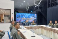 Komandan Lanud (Danlanud) Sultan Hasanuddin Marsma TNI Bonang Bayuaji G., S.E., M.M., CHRMP., mengikuti pembukaan Latihan Sikatan Daya tahun 2024