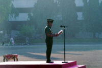 Markas Besar Tentara Nasional Indonesia (Mabes TNI) menggelar Upacara Bendera 17 Juli 2024