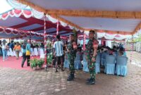 Serka Hadi Refra bersama pihak Kepolisian melaksanakan pengamanan dan pemantauan kegiatan perayaan Hari Anak Nasional (HAN) 2024