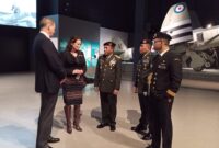 Asops Panglima TNI, Mayjen TNI Gabriel Lema, berkunjung ke War Memorial Australia, didampingi Mr. Rod Griffiths dari Australian DoD