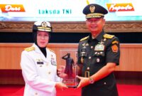Kasum TNI Letjen TNI Bambang Ismawan, S.E., M.M. mewakili Panglima TNI Jenderal TNI Agus Subiyanto memimpin upacara Serah Terima Jabatan (Sertijab) Kapuspsi TNI