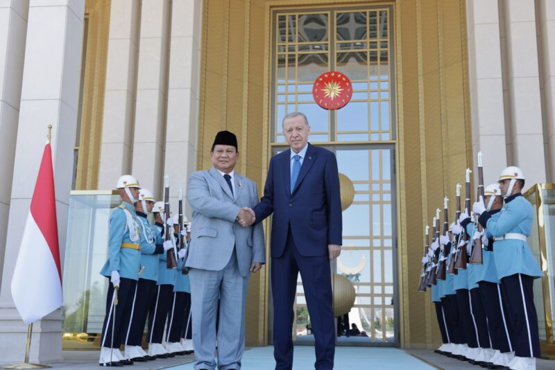 Menteri Pertahanan RI, Prabowo Subianto bertemu Presiden Turki, Recep Tayyip Erdoğan di Ankara, Turki, Selasa (30/7/2024)
