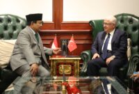 Menteri Pertahanan RI Prabowo Subianto menerima kunjungan kehormatan Menteri Pertahanan Turki H.E. Mr. Yaşar Güler