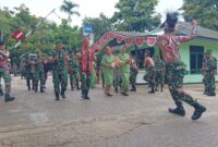 Pangdam XVIII/Kasuari, Mayjen TNI Haryanto, S.I.P., M.Tr.(Han), yang didampingi Ketua Persit KCK Daerah XVIII/Kasuari, Ny. Rina Haryanto melaksanakan kunjungan kerja