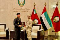 Panglima TNI Jenderal TNI Agus Subiyanto bertemu Uni Arab Emirates Armed Forces Chief of Staff atau Panglima Angkatan Bersenjata Uni Emirat Arab