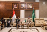 Panglima TNI Jenderal TNI Agus Subiyanto beserta delegasi mengunjungi the Chairman of General Staff of Royal Saudi Armed Forces