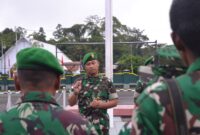 Komandan Kodim 1710/Mimika Letkol Inf Dedy Dwi Cahyadi kembali mengingatkan seluruh prajurit agar menghindari bentuk perjudian