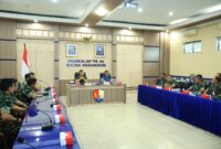Tim Itjenau mengakhiri pelaksanaan audit kinerja di Lanud Sultan Hasanuddin melalui acara Exit Meeting di ruang rapat Markas Komando