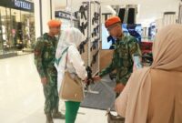 Lanud Sultan Hasanuddin menggelar pameran Alat Utama Sistem Senjata (Alutsista) TNI AU, di Trans Studio Mall Makassar, Sabtu (10/8/2024)