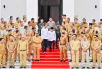 Panglima TNI Jenderal TNI Agus Subiyanto menghadiri Pengarahan Presiden RI Joko Widodo kepada para Gubernur, Bupati dan Wali Kota