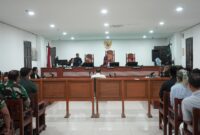 Sidang lanjutan pembacaan putusan terdakwa Dani Bahdani, S.H. Nomor Perkara 484/Pid.B/2023/PN.Bks, bertempat di Ruang Sidang Kartika 1