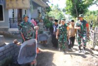 Tim Pengawas dan Evaluasi (Wasev) TMMD ke-121 Letkol Inf Sutikno Waster Kodam IX/Udayana kunjungi seluruh titik lokasi