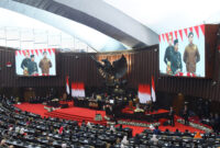 Panglima TNI Jenderal TNI Agus Subiyanto menghadiri Pidato Pembukaan Masa Persidangan I DPR RI Tahun Sidang 2023-2024 oleh Ketua DPR RI