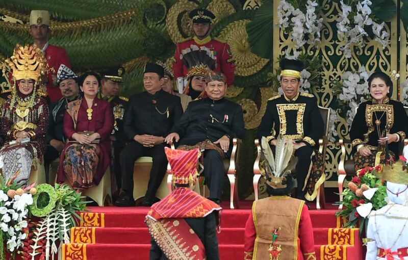 Panglima TNI Jenderal TNI Agus Subiyanto menghadiri upacara peringatan detik-detik Proklamasi dalam rangka Hari Ulang Tahun (HUT) Ke-79 Kemerdekaan Republik Indonesia
