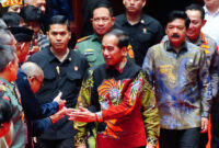 Panglima TNI Jenderal TNI Agus Subiyanto mendampingi Presiden RI Joko Widodo pada Rapat Konsolidasi Nasional Kesiapan Pemilihan Kepala Daerah Serentak Tahun 2024