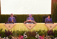 Ketua Umum Dharma Pertiwi Ny. Evi Agus Subiyanto memimpin acara serah terima jabatan (Sertijab) Ketua Harian Dharma Pertiwi