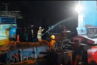 Bakamla RI melalui unsur Catamaran 504 dan RHIB 87-07, berhasil melaksanakan pengamanan area di Dermaga Muara Baru