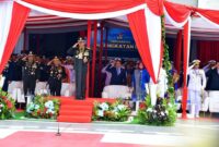 Kapolri Jenderal Polisi Drs. Listyo Sigit Prabowo menyampaikan selamat ulang tahun (HUT) ke-79 bagi TNI Angkatan Laut (AL)