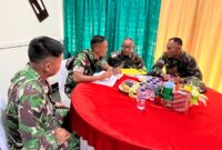 Tim verifikasi Korem 174/ATW dipimpin Kasi Intel Kasrem 174/ATW Letkol Inf M. Ali Akbar, S.I.P melaksanakan verifikasi