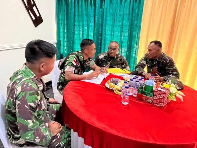 Tim verifikasi Korem 174/ATW dipimpin Kasi Intel Kasrem 174/ATW Letkol Inf M. Ali Akbar, S.I.P melaksanakan verifikasi