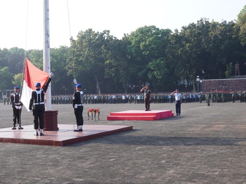 Markas Besar Tentara Nasional Indonesia (Mabes TNI) menggelar Upacara Bendera 17 September 2024 dengan Inspektur Upacara Kapuspen TNI