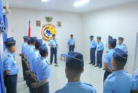 Komandan Lanud Sultan Hasanuddin, Marsma TNI Bonang Bayuaji G, S.E., M.M., CHRMP., secara resmi membuka pelaksanaan Latihan Kerja