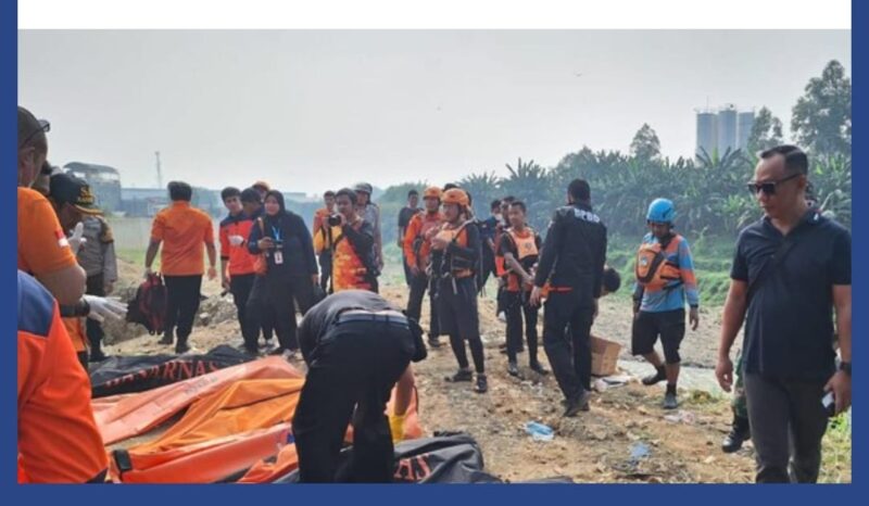 Polisi melakukan penyelidikan soal penemuan tujuh mayat di Kali Bekasi, Kota Bekasi