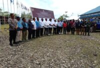 Dandim 1715/Yahukimo, Letkol Inf Tommy Yudistyo, S.Sos., M.Han, menghadiri acara Deklarasi Pilkada Damai Kabupaten Yahukimo