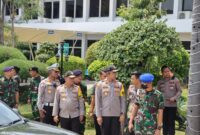 Kapolres Pelabuhan Tanjung Priok AKBP Indrawiennya Panjiyoga, S.H., S.I.K., dan Dandim 0502 Jakarta Utara Letkol Inf. Doni Gredinand, S.H., M.Tr. (Han)., M.I.POL., yang diikuti 224 Personel gabungan