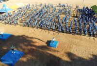 Lanud Sultan Hasanuddin menggelar kegiatan Karya Bakti berupa pembersihan fasilitas umum yang berada di wilayah Lanud Sultan Hasanuddin