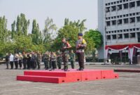 Apel Gelar Pasukan Gabungan dalam rangka Operasi Pengamanan International Sustainability Forum (ISF) Tahun 2024 dan Operasi Tribrata Jaya Tahun 2024