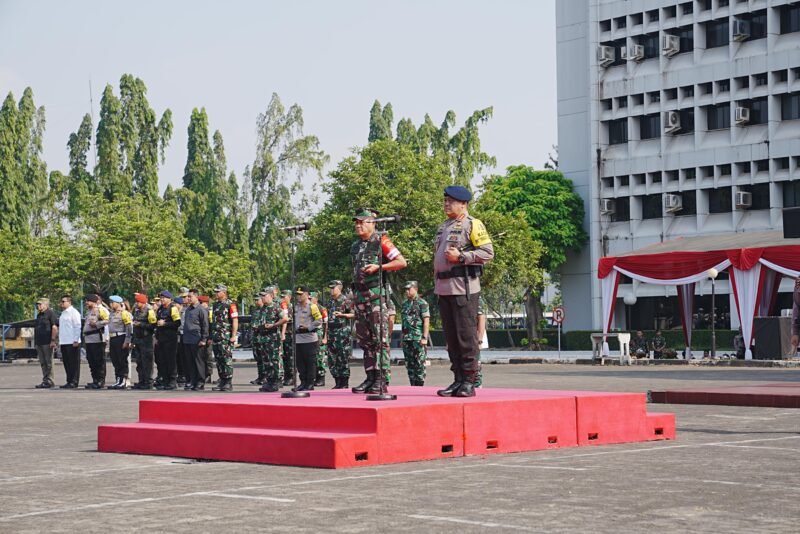 Apel Gelar Pasukan Gabungan dalam rangka Operasi Pengamanan International Sustainability Forum (ISF) Tahun 2024 dan Operasi Tribrata Jaya Tahun 2024