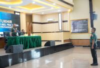 Panglima Komando Daerah Militer (Pangdam) XVIII/Kasuari, Mayjen TNI Haryanto, S.I.P., M.Tr.(Han)., memimpin sidang penentuan akhir