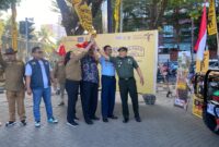 Komandan Lanud (Danlanud) Sultan Hasanuddin, Marsma TNI Bonang Bayuaji G., S.E., M.M., CHRMP., melepas Konvoi Sulawesi Tribute 2024