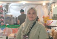 Inna Tania salah satu pelaku UMKM minuman, mengakui sangat beruntung bisa menjajakan dagangannya di Gelora Bung Karno