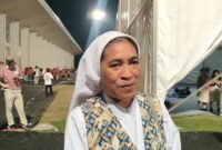 Sister Maria juga memberikan apresiasi besar kepada Polri yang telah bekerja keras memastikan keamanan acara berlangsung dengan tertib