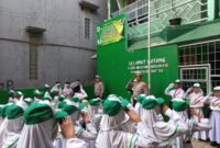 Kanit Lantas Polsek Kawasan Kalibaru Polres Pelabuhan Tanjung Priok, AKP Hery Yuliantoro, S.H. menjadi pembina upacara