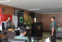 Kodam XVIII/Kasuari menerima kunjungan tim sosialisasi terkait peninjauan implementasi doktrin TNI Angkatan Darat