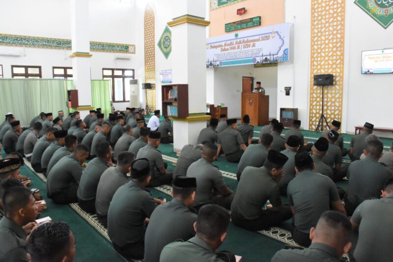 Maulid Nabi Muhammad Shalallahu ‘Alaihi Wasallam 1446 Hijriah/2024 Masehi, di Masjid Istiqlal Kodam XVIII/Kasuari