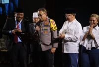 Kapolda Bengkulu Irjen Pol. Anwar, S.I.K., M.Si. hadiri Rapat Pleno Terbuka dan Pengundian Nomor Urut serta Deklarasi Kampanye Damai